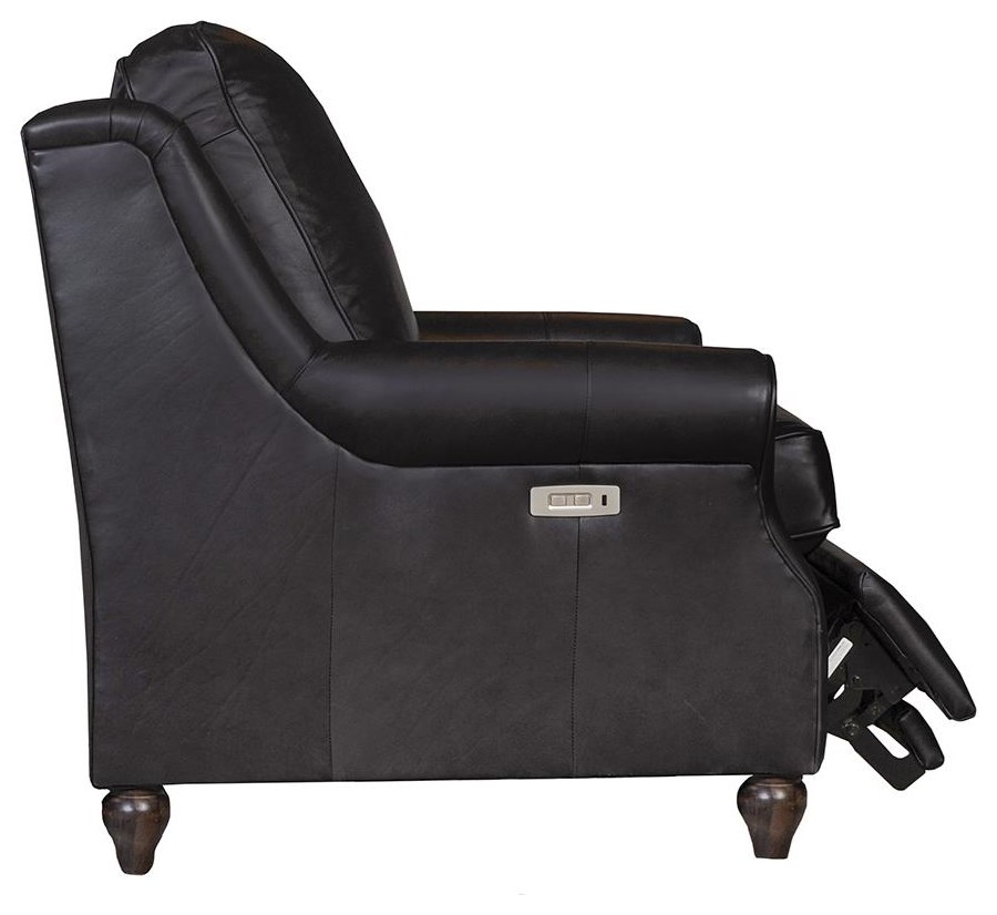 Bassett Custom Upholstery Leather Reclining Chair Williams & Kay High Leg Recliners